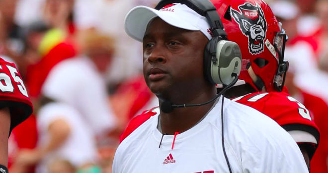 NC State Wolfpack football receivers coach George McDonald