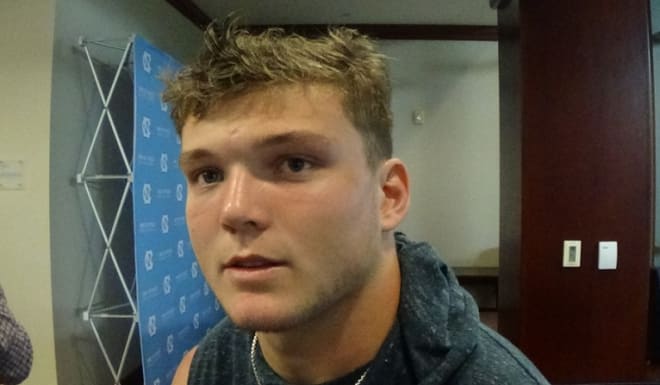 Seven North Carolina players met with the media following the Tar Heels' 33-10 loss to No. 21 Notre Dame on Saturday.