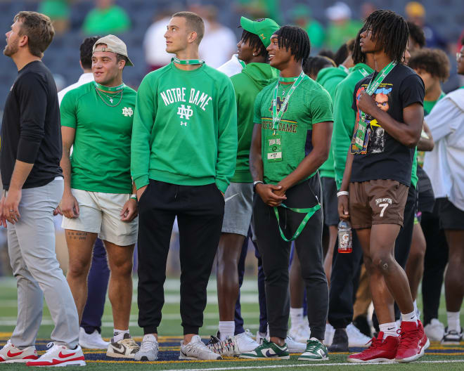 Meet Notre Dame football's 2024 recruiting class and learn about their path to signing with the Irish. Quarterback CJ Carr and wide receiver Cam Williams headline the offensive class.
