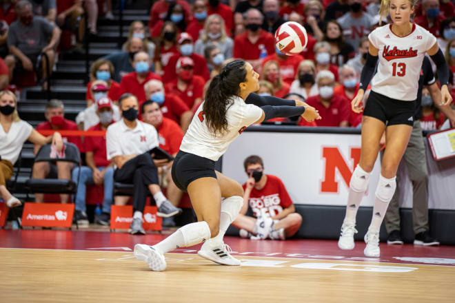 Nebraska volleyball defensive specialist Kenzie Knuckles