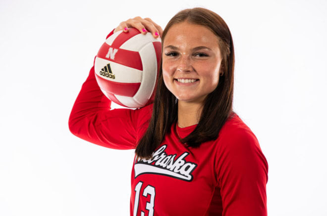 Nebraska volleyball outside hitter Whitney Lauenstein