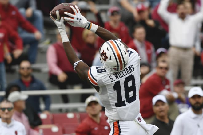 Williams has three catches of 40 or more yards for Auburn this season.