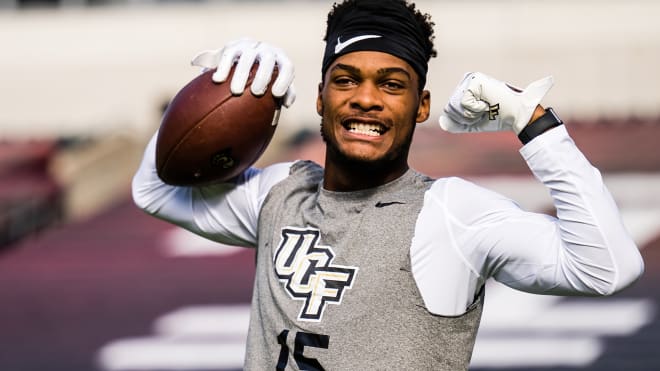 Former Notre Dame five-star wide receiver signee Jordan Johnson hasn't yet found much playung time at his current school, UCF.