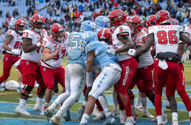 NC State Wolfpack UNC Tar Heels football brawl 