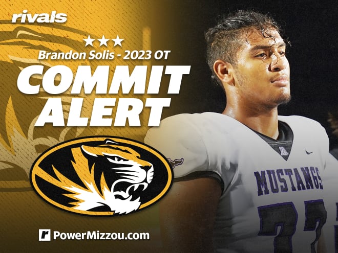 Three-star OL Brandon Solis has committed to Missouri