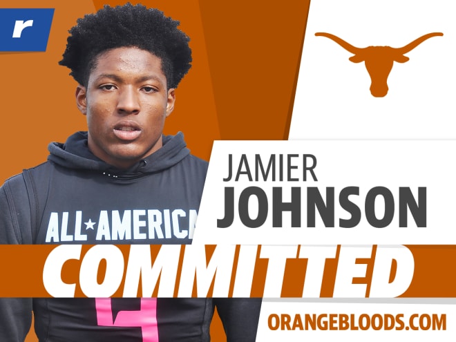 Texas picked up a commitment from Rivals250 cornerback Jamier Johnson on Friday. 