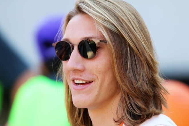 Five-star QB Trevor Lawrence, the highest-rated recruit in Clemson history, will take his first collegiate snap in practice today.