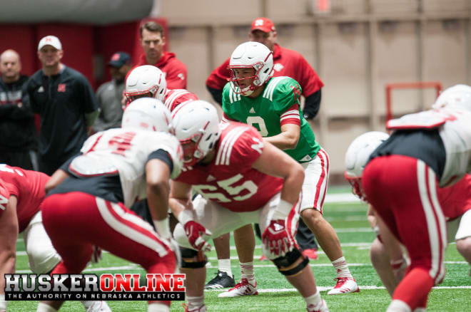 Freshman Adrian Martinez had the better day in Friday's scrimmage, but Nebraska's quarterback battle remains as contested as ever.