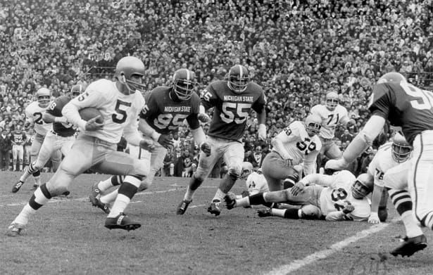 The 1966 battle between No. 1 Notre Dame and No. 2  Michigan State remains a classic in college football lore.