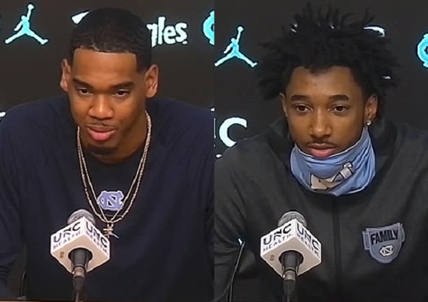 Garrison Brooks and Leaky Black met with the media Friday afternoon to discuss Saturday's game at Duke.