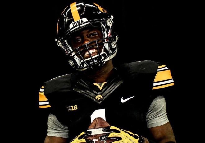Class of 2020 wide receiver Jonathan Mann visited Iowa's junior day on Saturday.