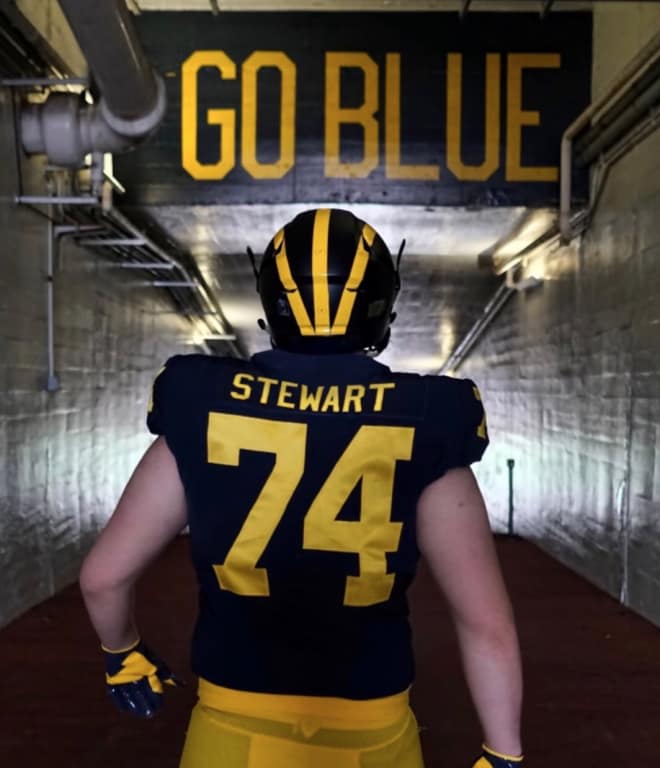 Jack Stewart received his Michigan offer on April 6.