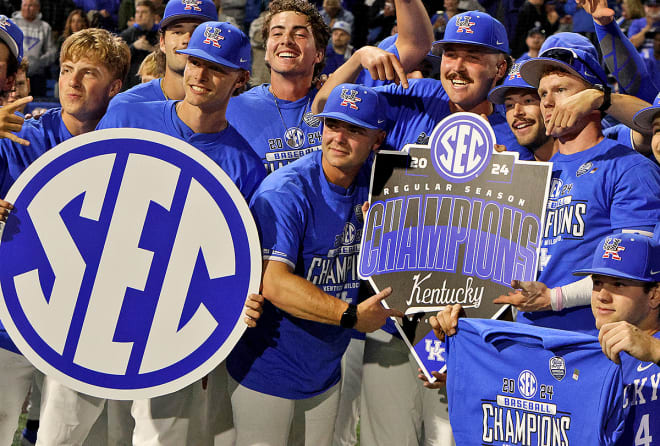 The Wildcats celebrated the second SEC regular-season championship in program history after defeating Vanderbilt 17-7 on Friday night at Kentucky Proud Park.