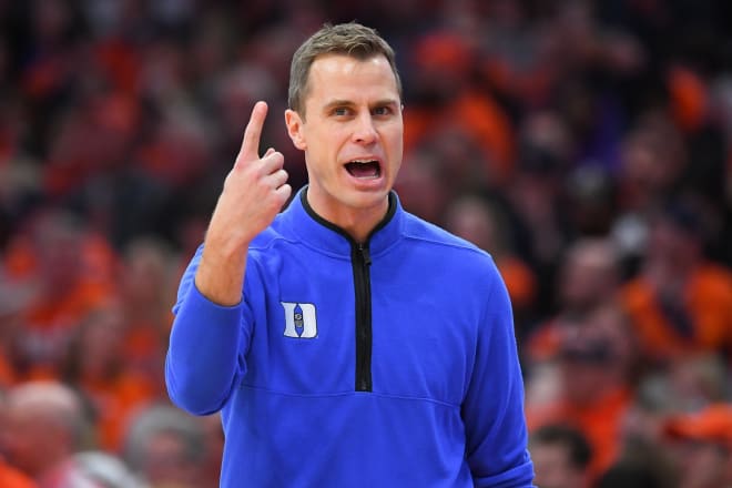 Coach Jon Scheyer is trying to have Duke win on short rest for the first time in the ACC slate. 
