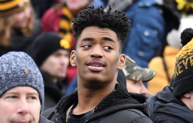 Defensive end Bryce Mostella made his official visit with the Iowa Hawkeyes this weekend.