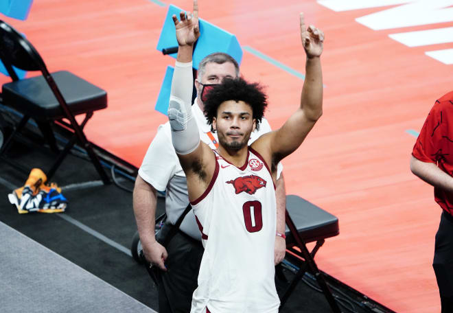 Justin Smith helped lead Arkansas to the Elite Eight in 2021.