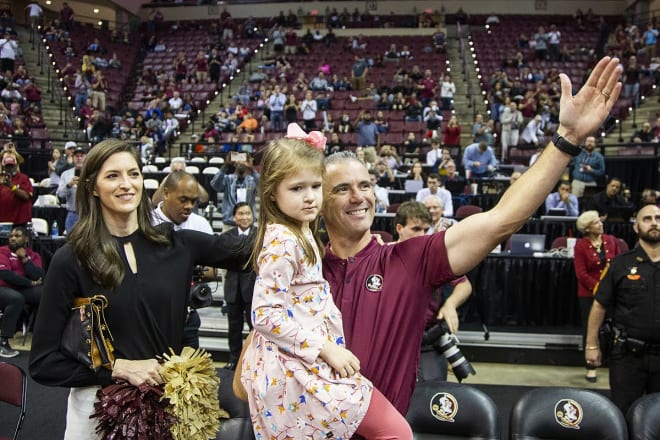 New Florida State head football coach Mike Norvell was introduced on Sunday.