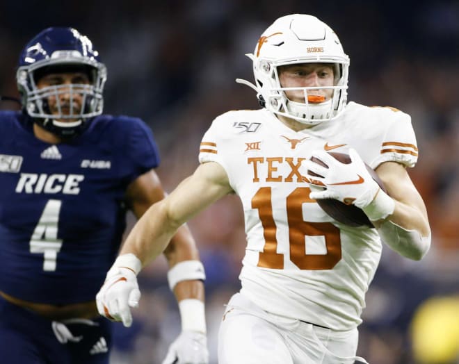 Smith had nine touchdown receptions with the Longhorns