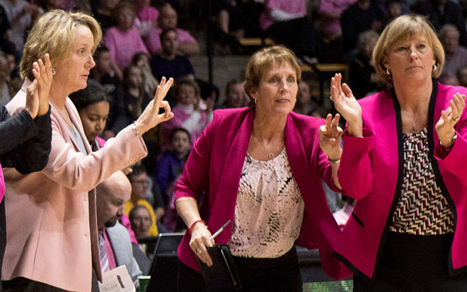 Assistant coach Beth Couture, operations director Terry Kix and Sharon Versyp have all battled cancer. 