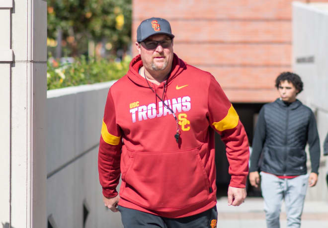 USC offensive line coach Tim Drevno filled out his 2021 recruiting class Thursday with the commitment of Ty Buchanan from Corpus Christi, Texas.