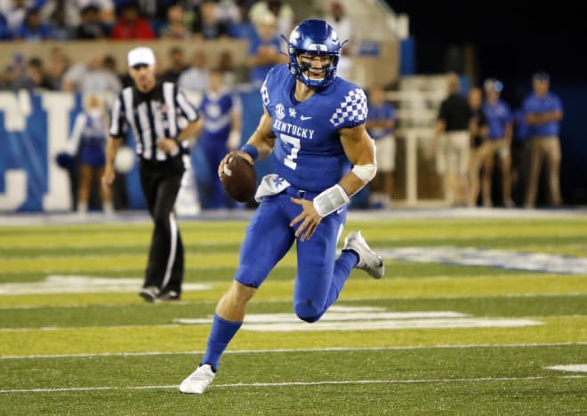 Kentucky quarterback Will Levis picked up key yardage with his legs when he needed to against Missouri.