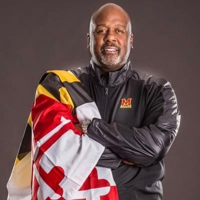 Maryland head coach Mike Locksley, an ugly flag and some pleather.