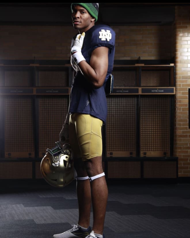 2023 wide receiver Braylon James visited Notre Dame for the first time March 18. 