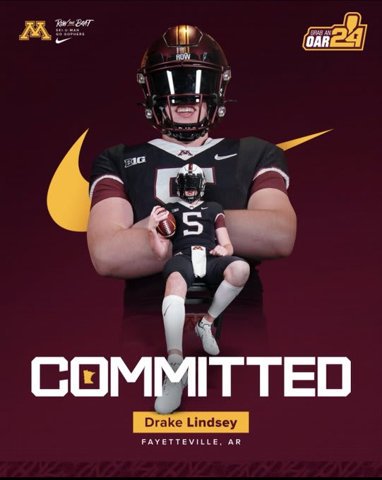 2024 Arkansas QB Drake Lindsey commits to the Minnesota Golden Gophers