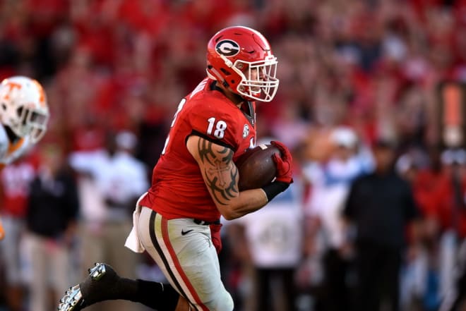 Albeit resulting in a loss, the recently departed Isaac Nauta says his 50-yard touchdown reception against Tennessee in 2016—his first touchdown as a Bulldog—was his "favorite moment" while playing for Georgia.