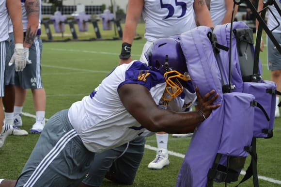 Day one of East Carolina fall football practice is in the books after a two-hour workout on Thursday.