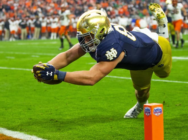 Tight end Michael Mayer has high expectations for his junior season at Notre Dame.