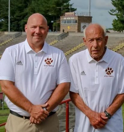 Jack Turner (left) with Joel Hicks (right), a man who won over 210 games and a State Championship at Pulaski County during a tenure that was recognized by being inducted into the 2016 Virginia High School League Hall of Fame