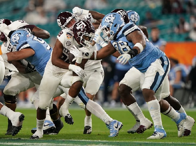 A basketball player for many years, Kevin Hester is turning into a formiddable defensive lineman at UNC.