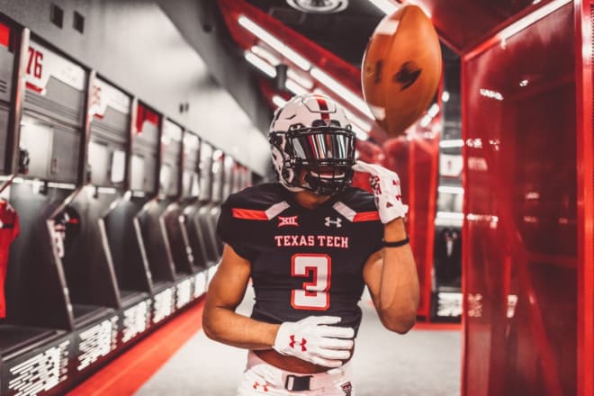 Jonathan McGill while on his unofficial visit to Texas Tech in April 2018