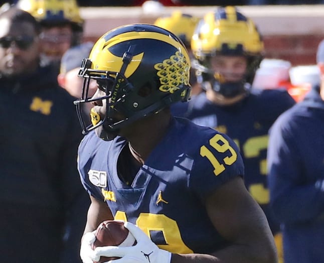 Veteran Mike Sainristil has followed up a great spring with a very good fall camp for Michigan Wolverines football..