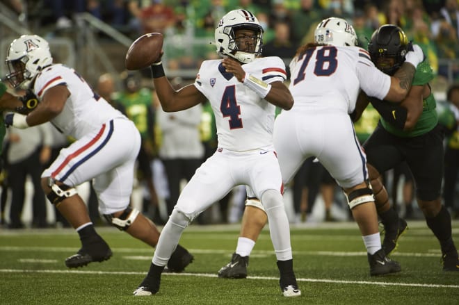 Arizona quarterback Jordan McCloud is the latest to enter the portal (USA Today Sports)