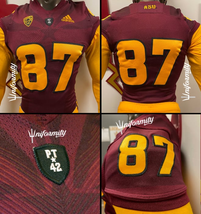 adidas Arizona State Football Off-Field Tillman Jersey - Red