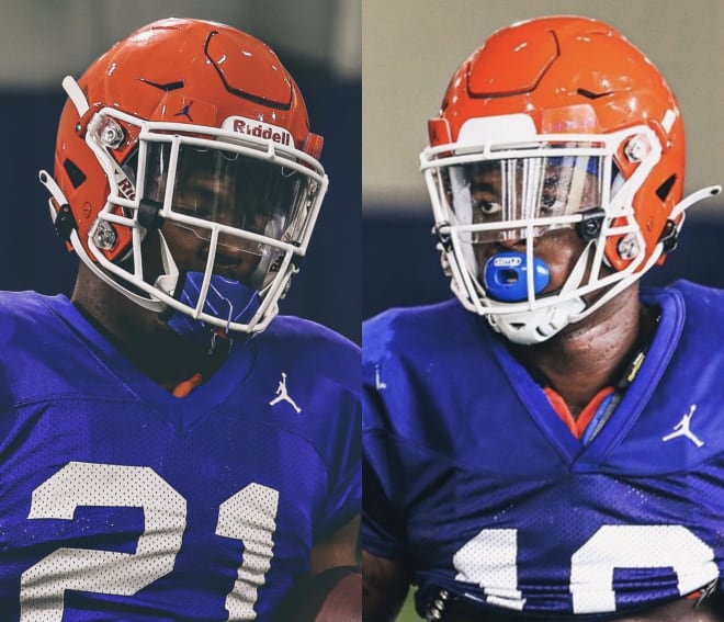 Florida transfers Lorenzo Lingard Jr. (left) and Justin Shorter (right), both of whom are eligible this season. 