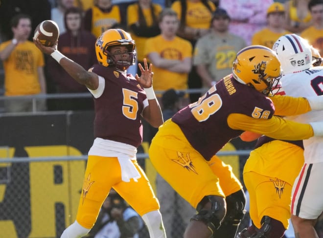 Arizona State quarterback Jaden Rashada announced he is transferring to Georgia.