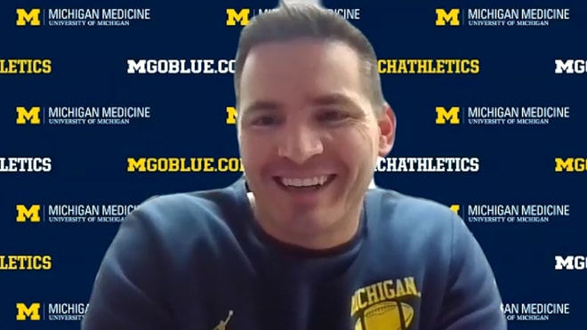 Michigan Wolverines football defensive coordinator Mike Macdonald insists his defense will be multiple, but signs show the base will be a 3-4 scheme.