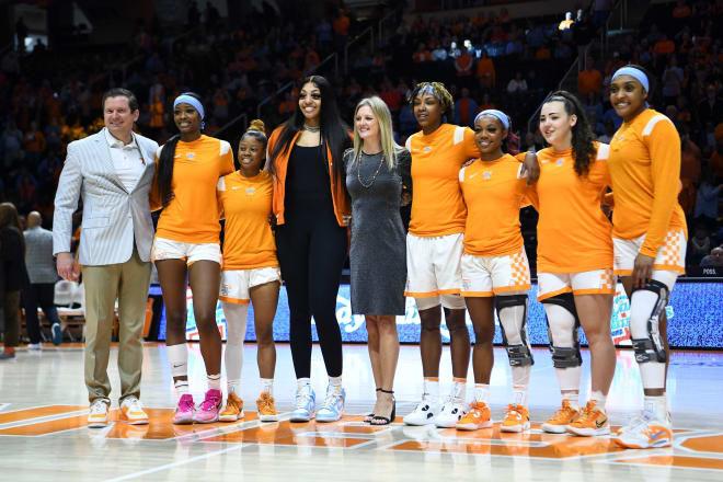 Seven seniors were honored during Senior Day festivites. 