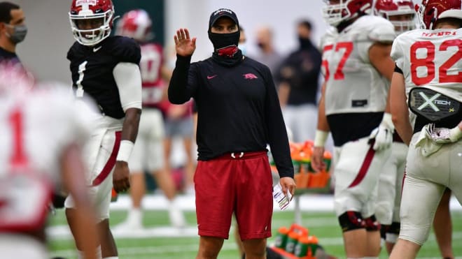 Kendal Briles is in his first season as Arkansas' offensive coordinator.