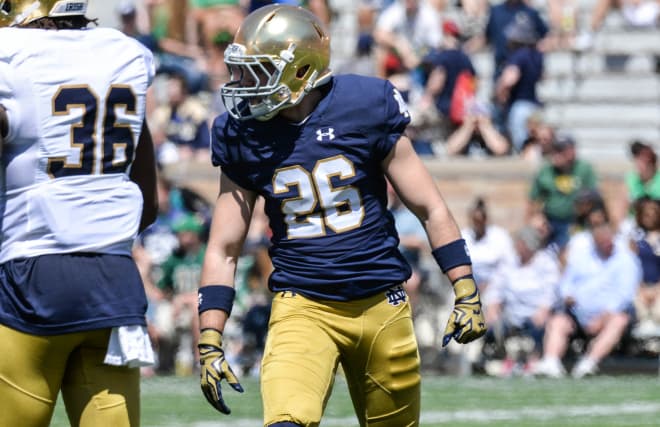 Austin Webster is the first active walk-on to be a team captain at Notre Dame.