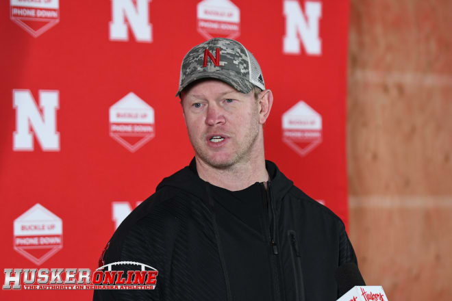 Husker head coach Scott Frost