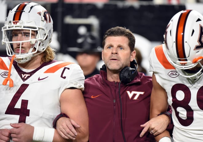 Brent Pry is in his first season at Virginia Tech. 