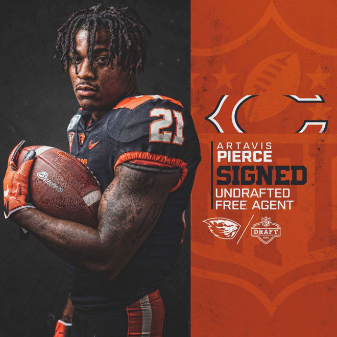 Artavis Pierce & Noah Togiai Sign UDFA Deals - BeaversEdge