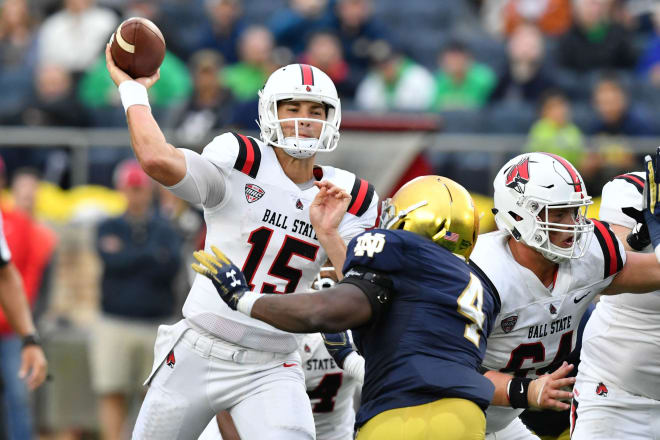 Notre Dame had its struggles last year against five-touchdown underdog Ball State before winning 24-16.
