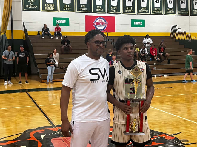 Notre Dame men's basketball signee Markus Burton helped Team Indiana win the Prep Ball Stars Midwest Challenge championship this weekend. Burton was named MVP of the championship game.