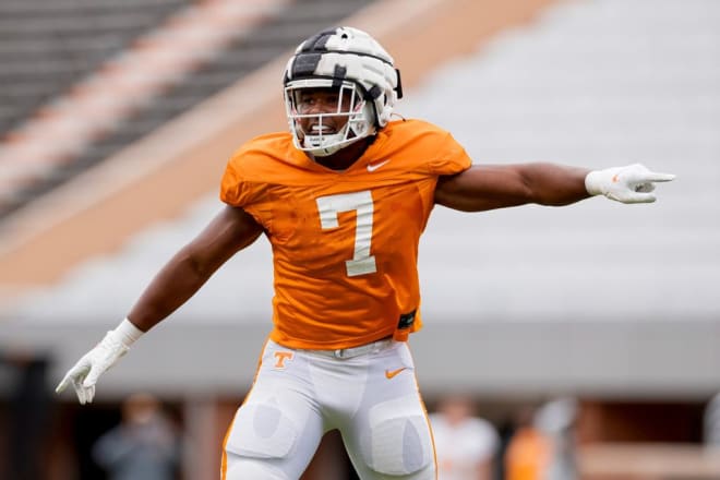 Tennessee freshman linebacker Arion Carter has impressed through two weeks of fall camp.