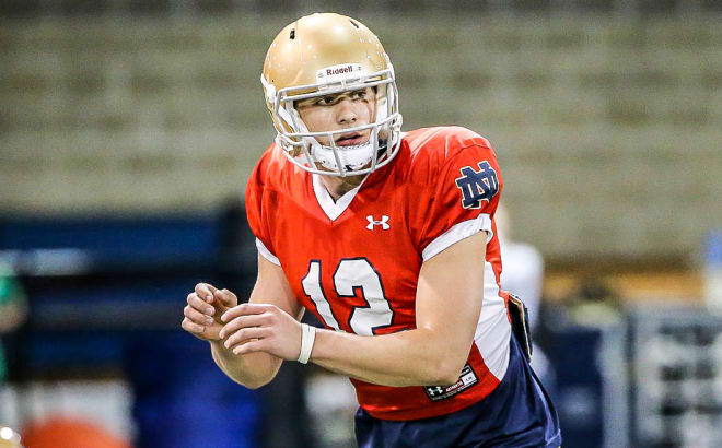 Book, a sophomore, will serve as the primary backup for junior Brandon Wimbush this spring.